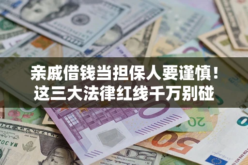 济南亲戚借钱当担保人要谨慎！这三大法律红线千万别碰