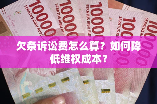济南欠条诉讼费怎么算？如何降低维权成本？