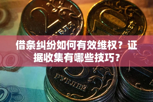 济南借条纠纷如何有效维权？证据收集有哪些技巧？