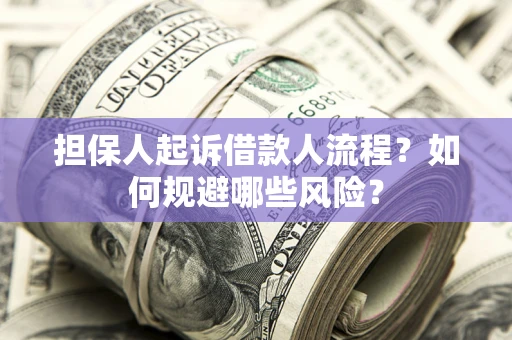 济南担保人起诉借款人流程？如何规避哪些风险？