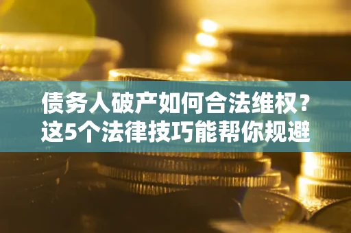济南债务人破产如何合法维权？这5个法律技巧能帮你规避风险