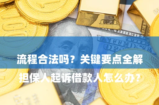 济南

担保人起诉借款人怎么办？流程合法吗？关键要点全解析