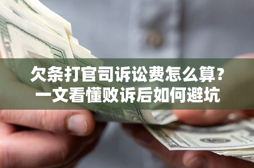 济南欠条打官司诉讼费怎么算？一文看懂败诉后如何避坑