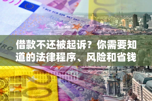 济南借款不还被起诉？你需要知道的法律程序、风险和省钱技巧