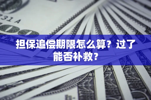 济南担保追偿期限怎么算？过了能否补救？