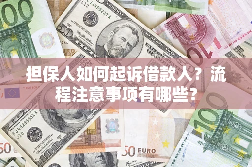 济南担保人如何起诉借款人？流程注意事项有哪些？